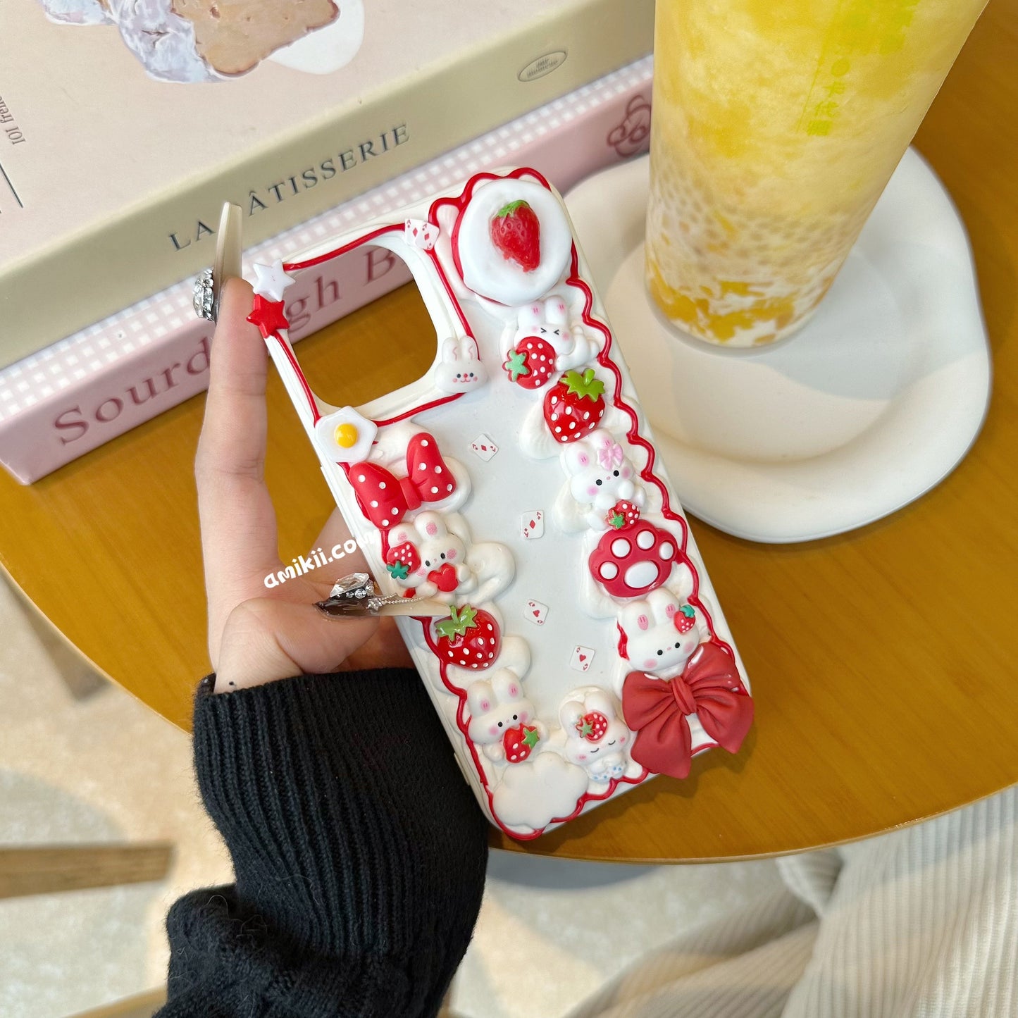 Rabbit Decoden Cream Phone Case Iphone Samsung Google Case
