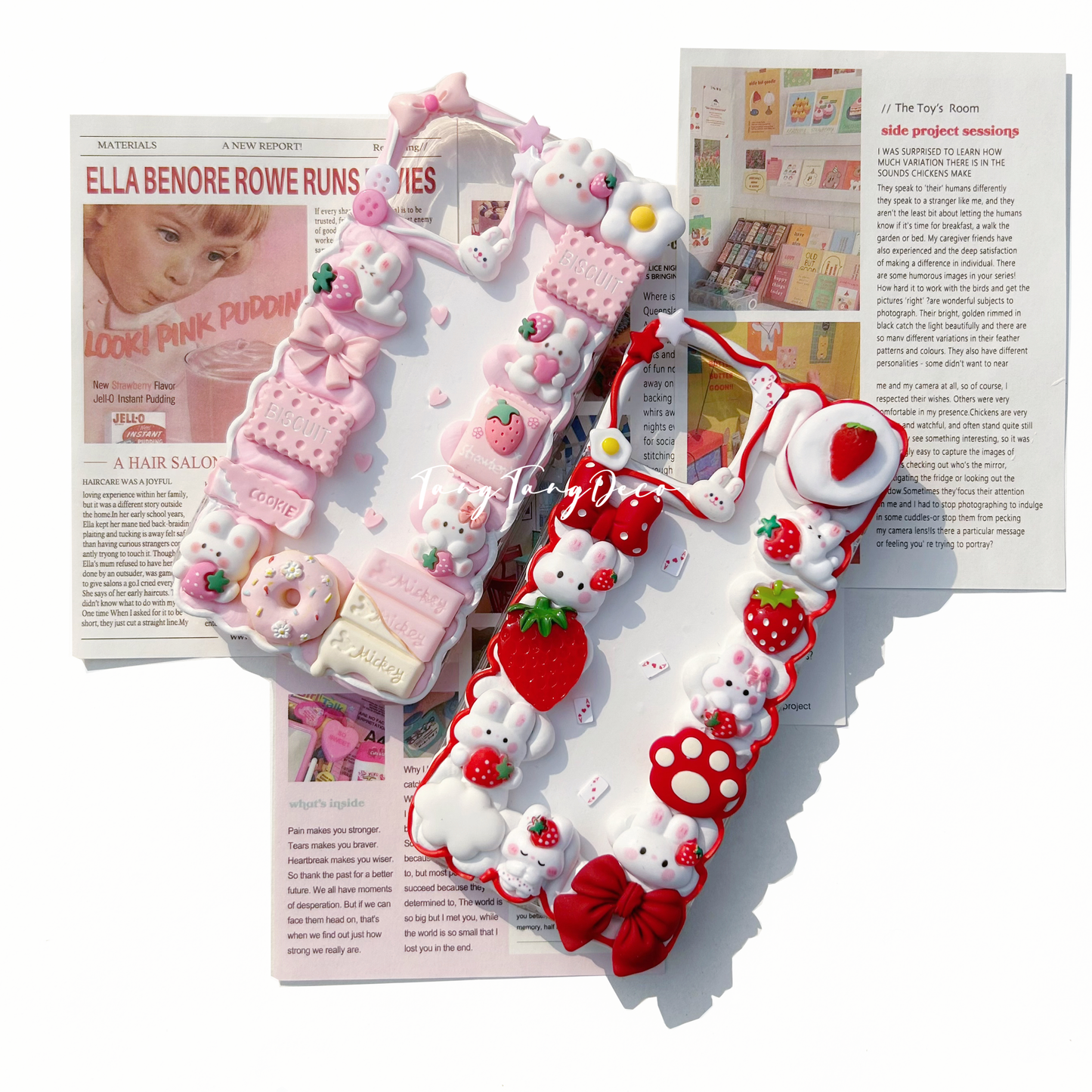 Rabbit Decoden Cream Phone Case Iphone Samsung Google Case