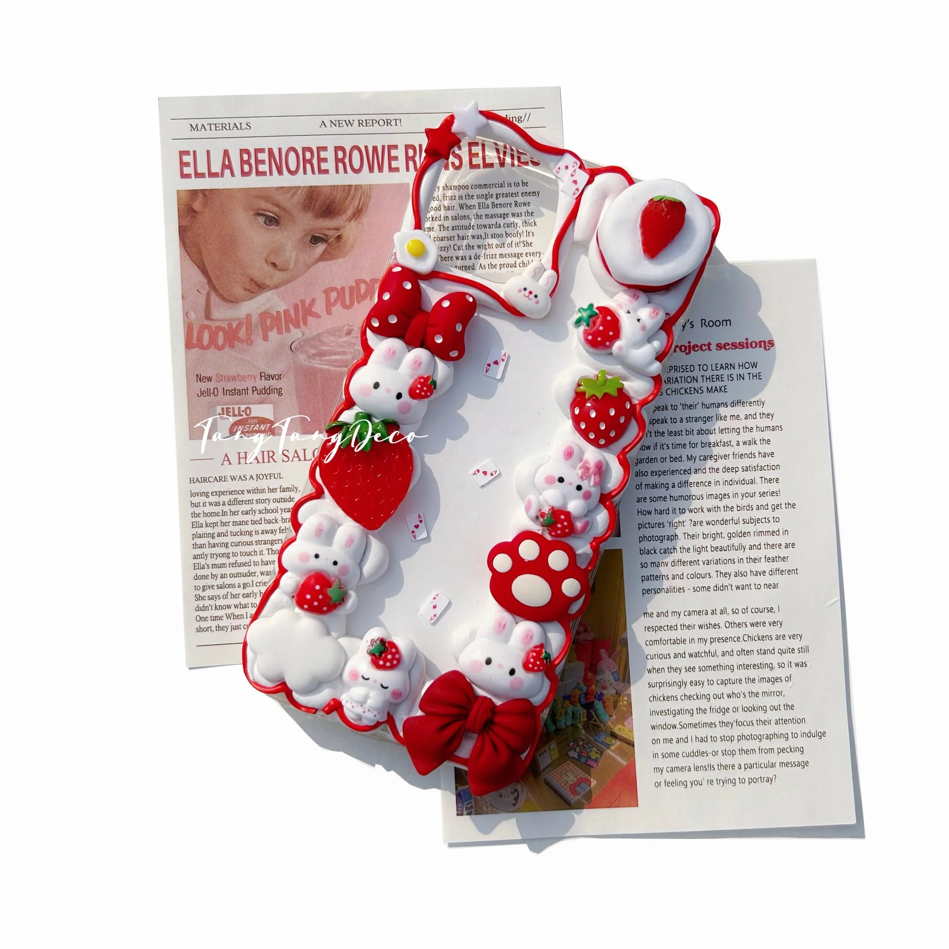 Rabbit Decoden Cream Phone Case Iphone Samsung Google Case