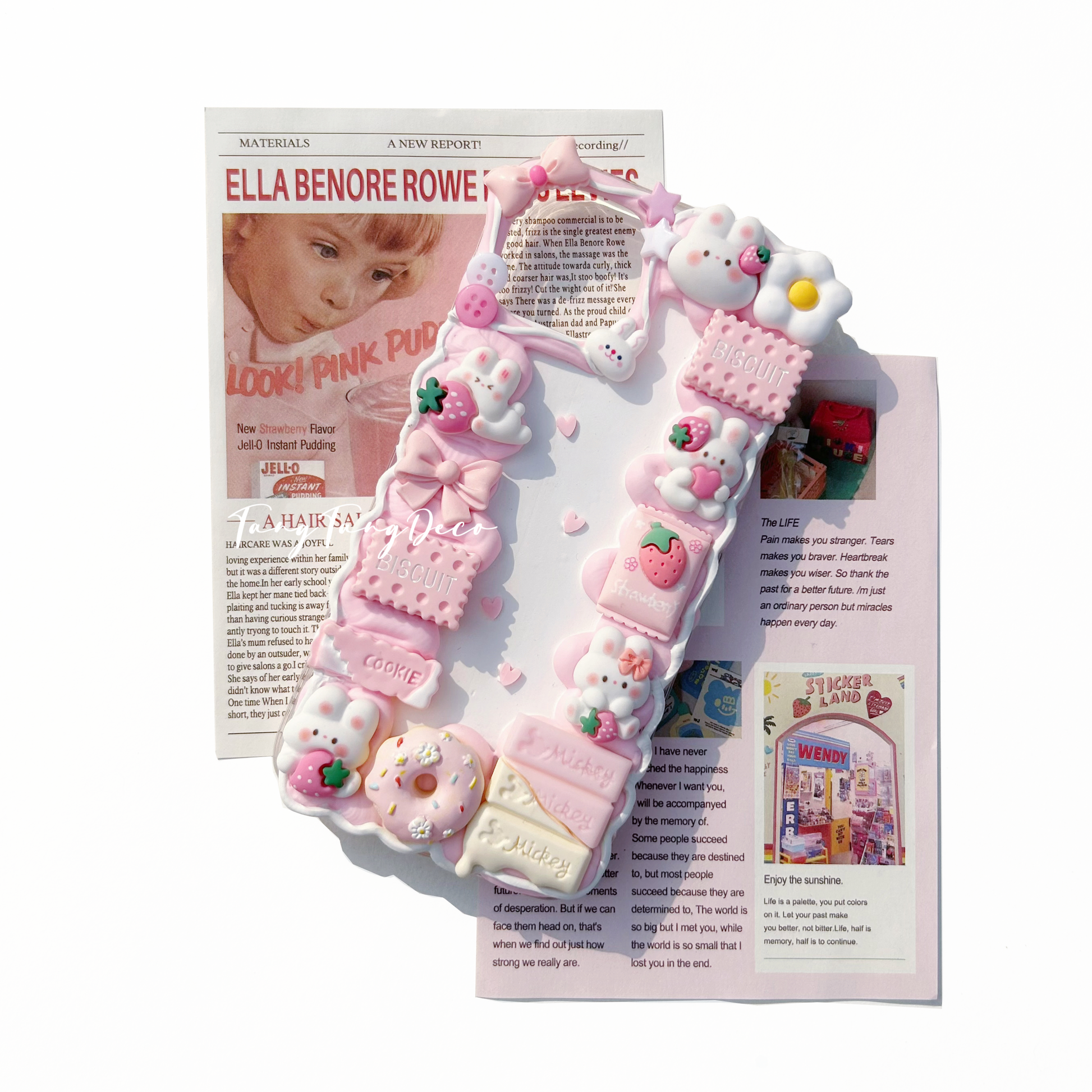 Rabbit Decoden Cream Phone Case Iphone Samsung Google Case