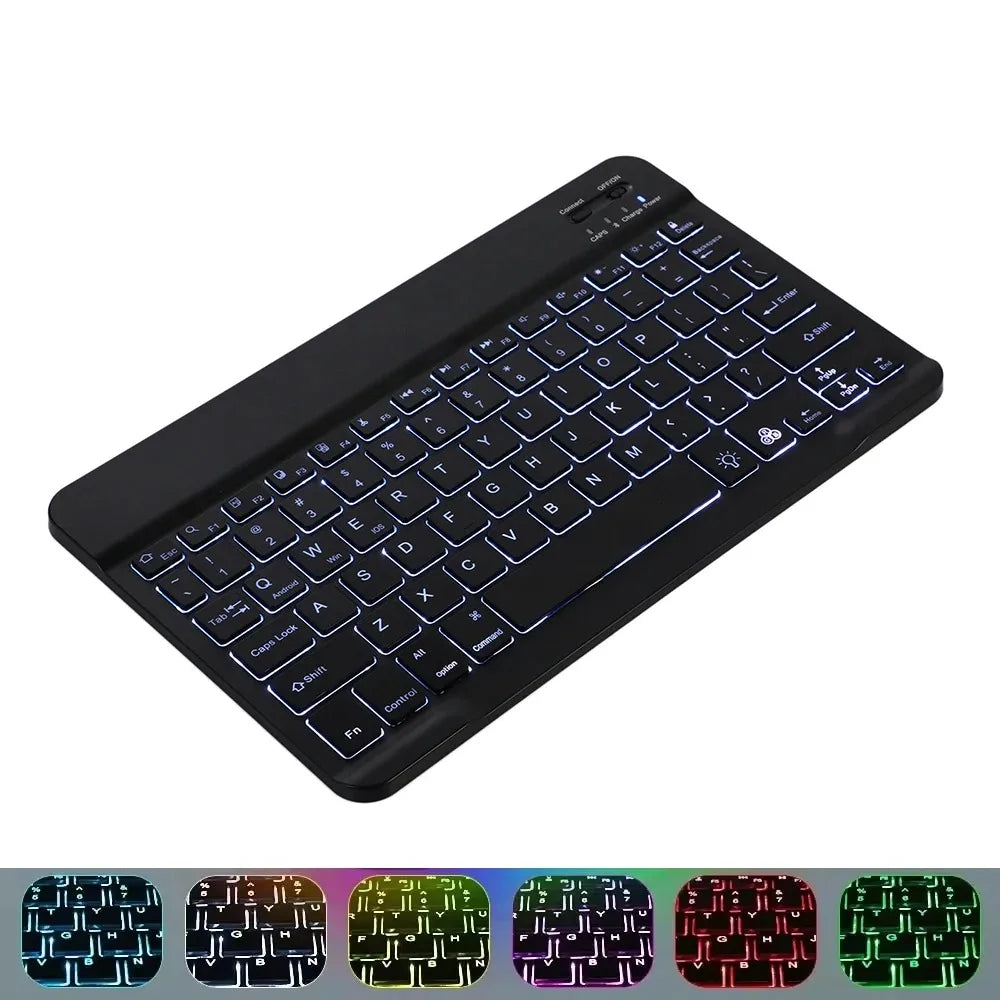 Mini Bluetooth Keyboard Wireless Keyboard 10Inch Backlit Keyboard Backlight Touchpad Keyboard for IOS Android Windows Ipad