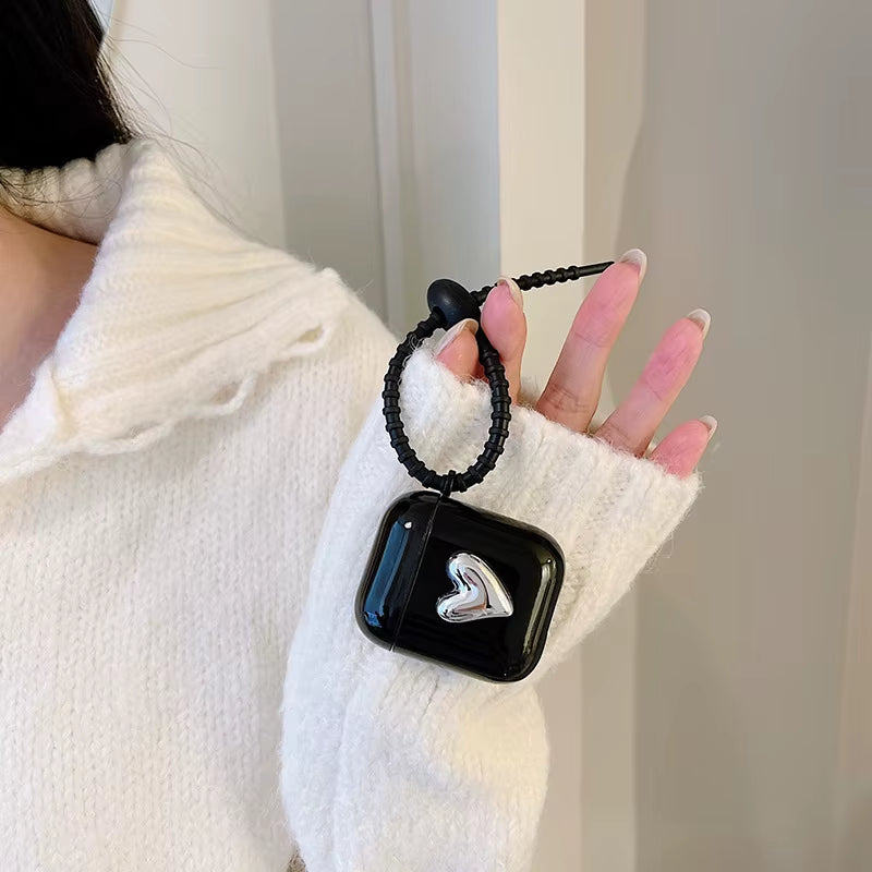 Cute Retro Beige Case for Apple Airpods 1 2 3Rd Generation Bear Cherry Case for Airpods Pro Case Keychain Lanyard Luxury Case