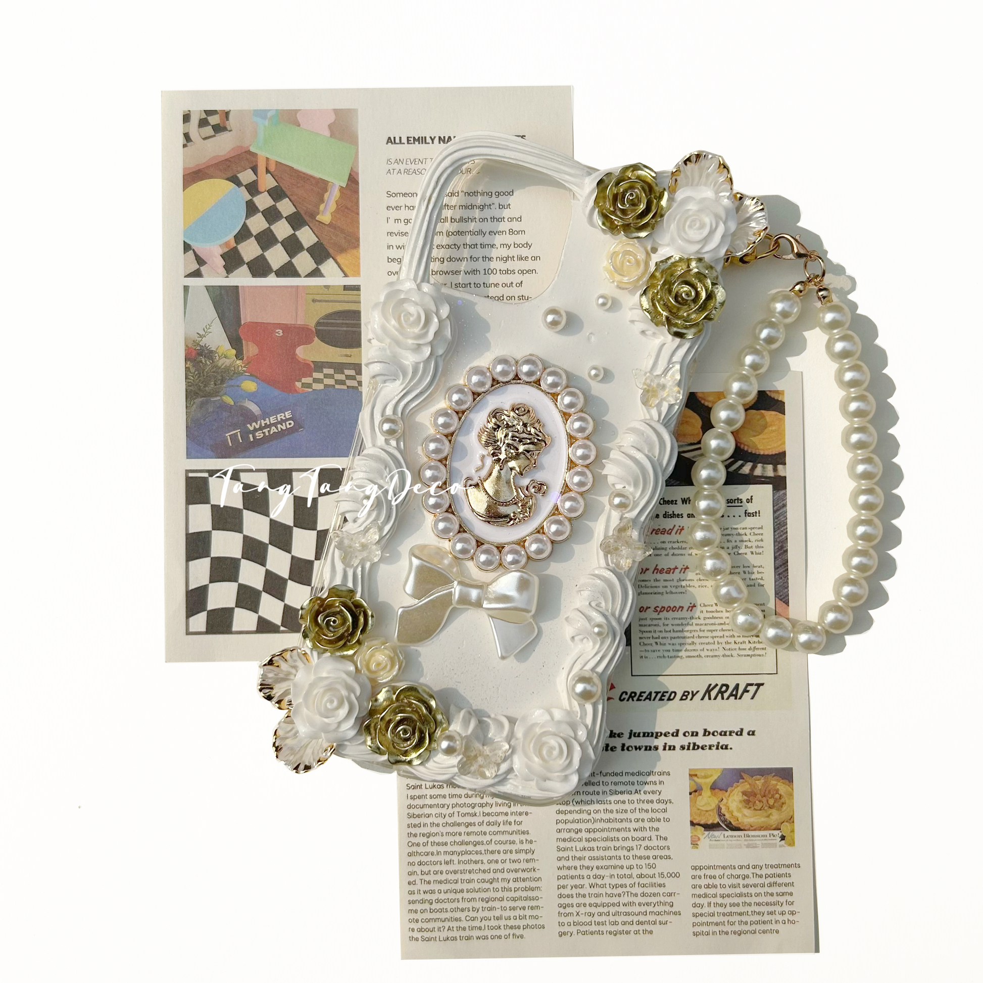 Baroque Decoden Cream Phone Case Iphone Samsung Google Case