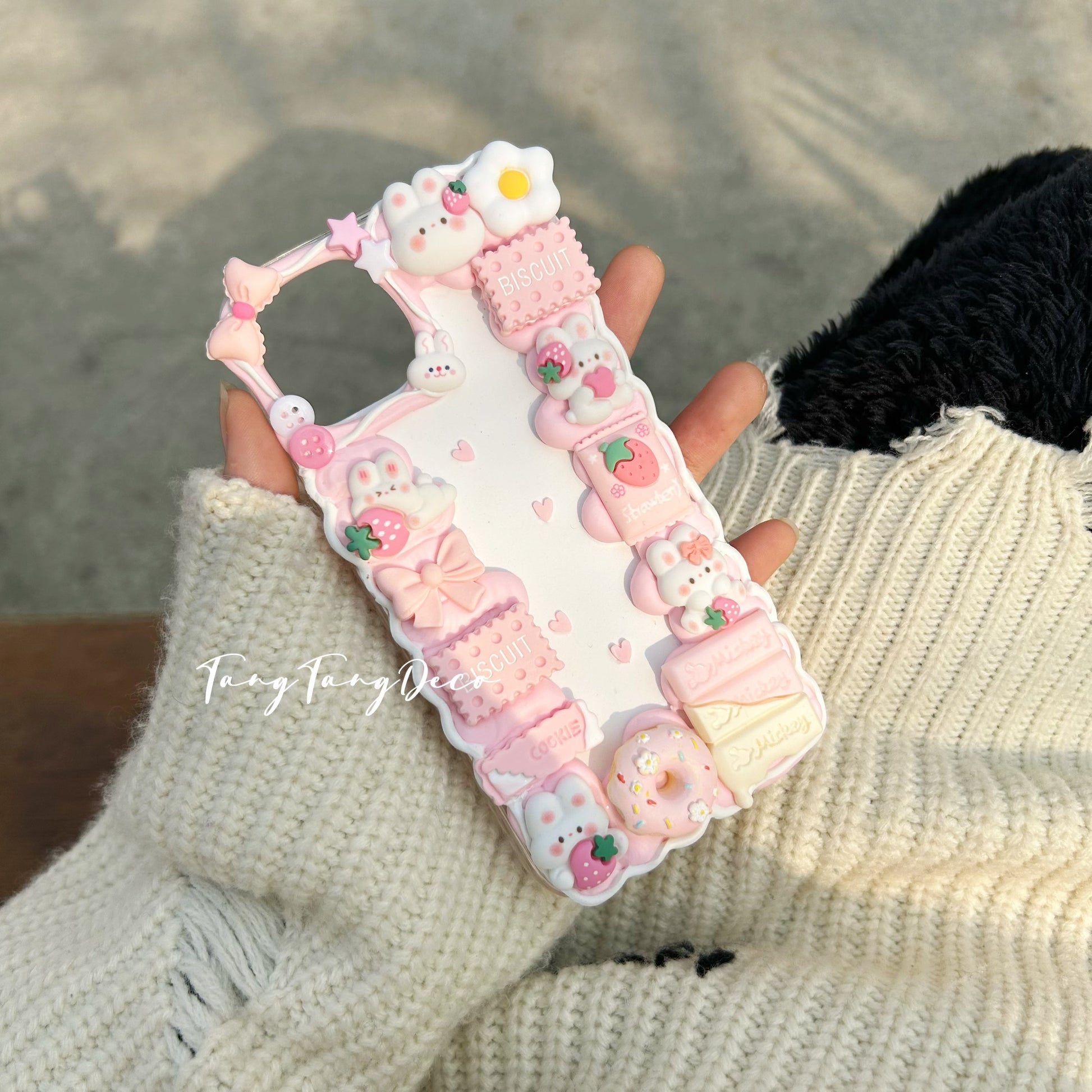 Rabbit Decoden Cream Phone Case Iphone Samsung Google Case