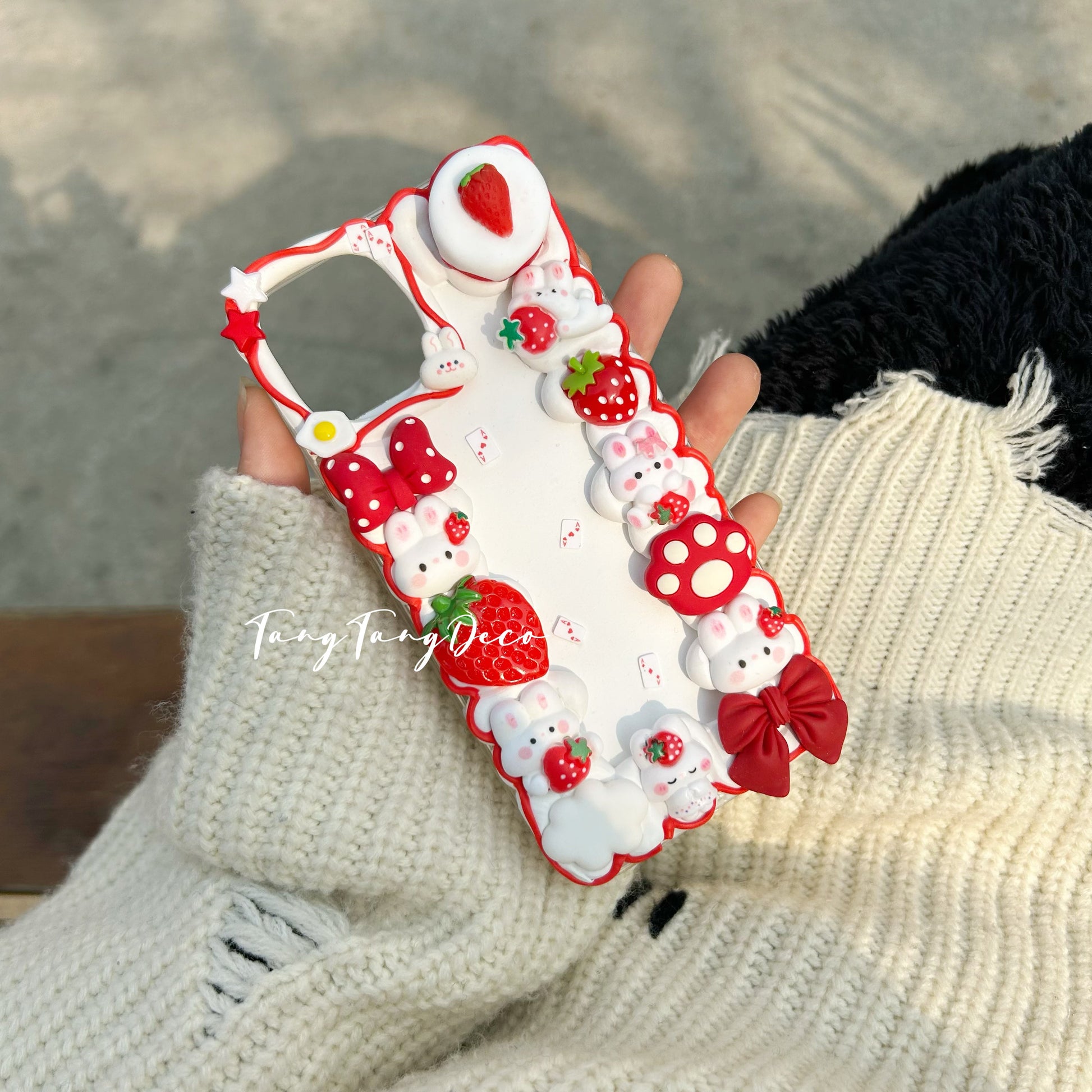 Rabbit Decoden Cream Phone Case Iphone Samsung Google Case