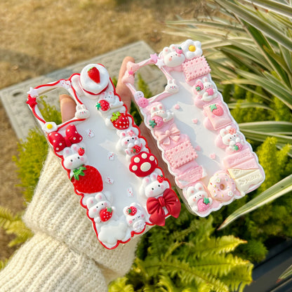 Rabbit Decoden Cream Phone Case Iphone Samsung Google Case